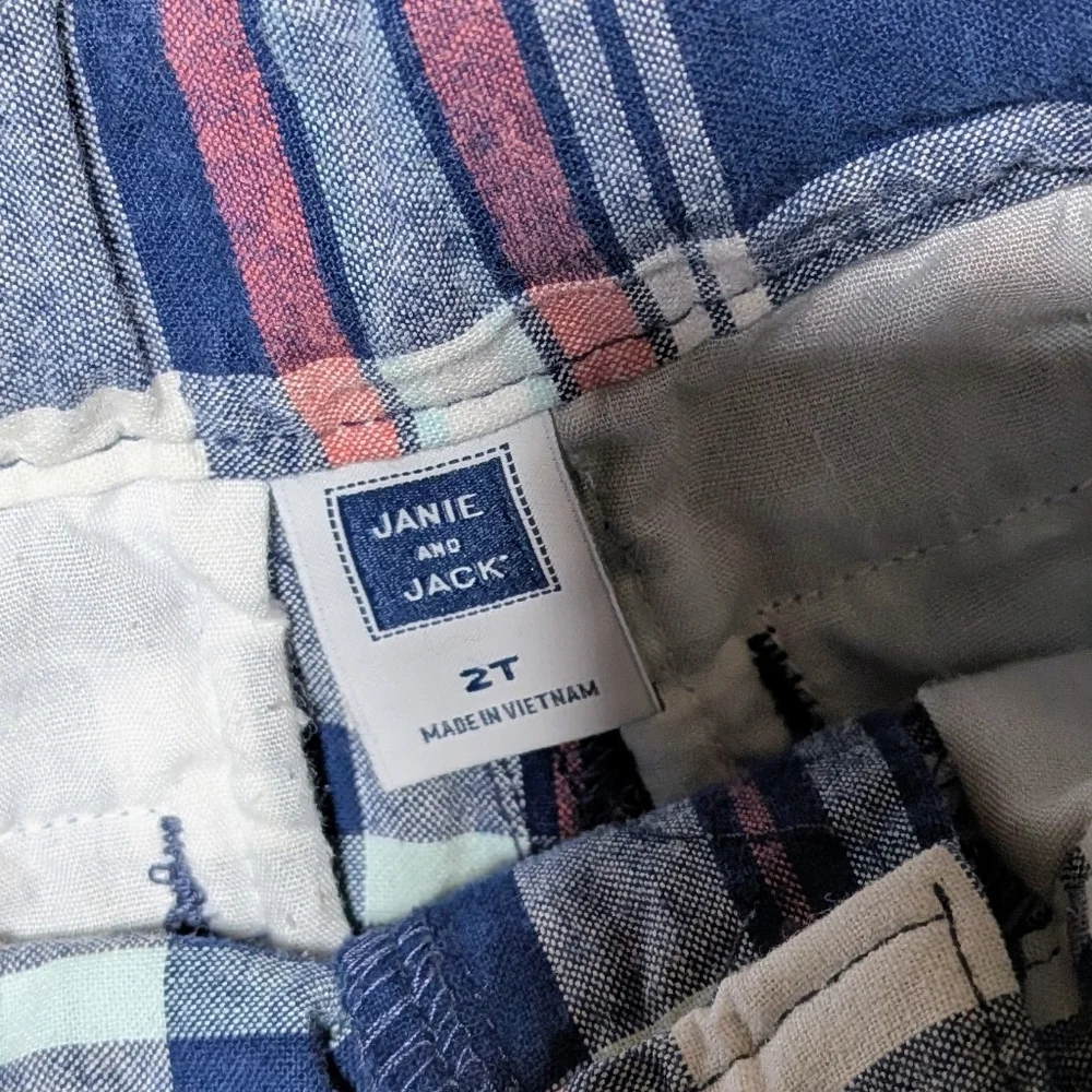 Janie & Jack Plaid Shorts